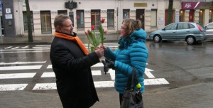 Lietingą Kovo 8-osios dieną praskaidrinome nuotaiką Panevėžio MOTERIMS :)