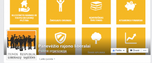 Facebook socialiniame tinkle startavo, kolegų liberalų iš Panevėžio rajono, puslapis.