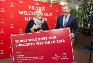 Rekordiniai metai – Vilnius pasitiko milijonąją lankytoją