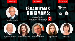 Diskusija apie iššūkius rinkimams – be valdančiųjų ir VRK atstovų